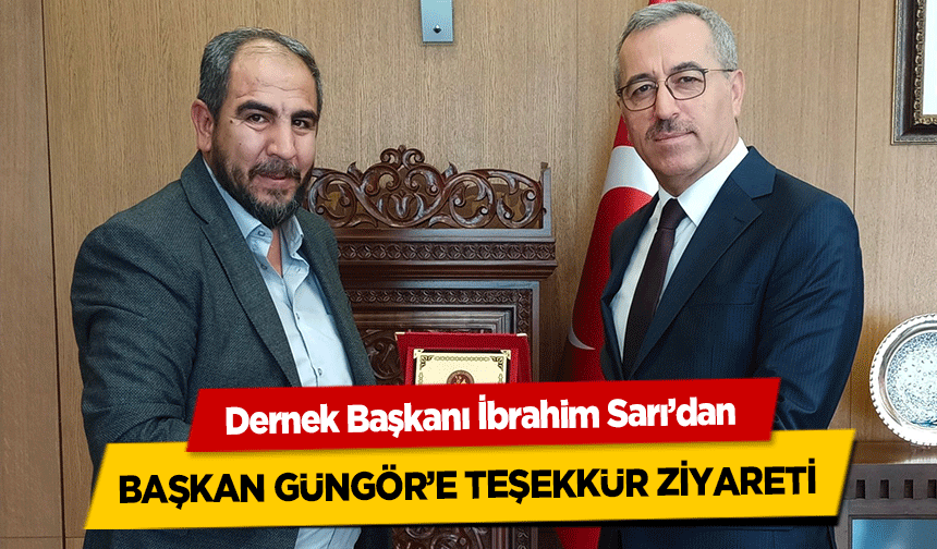 Balıkçılar Dernek Başkanı İbrahim Sarı’dan Başkan Güngör’e Teşekkür Ziyareti