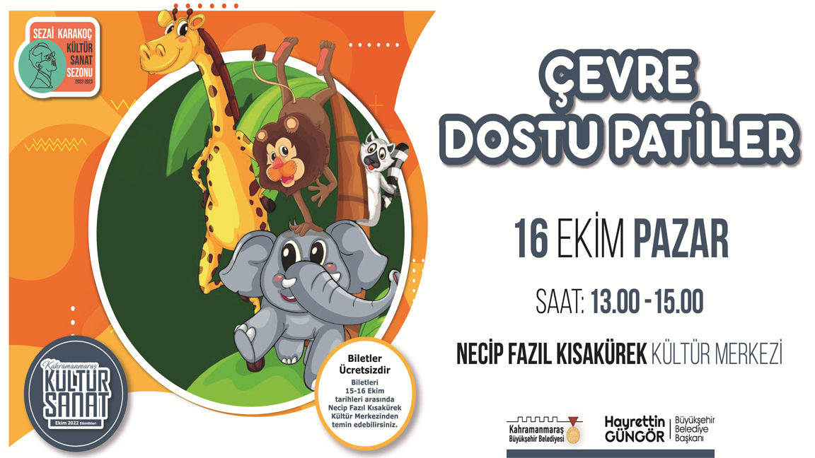 ‘Çevre Dostu Patiler’ Miniklerle buluşuyor!
