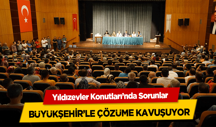 Yıldızevler Konutları’nda Sorunlar Büyükşehir’le Çözüme Kavuşuyor