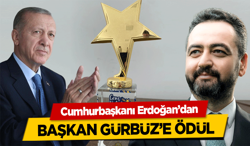 Cumhurbaşkanı Erdoğan’dan Başkan Gürbüz’e Ödül