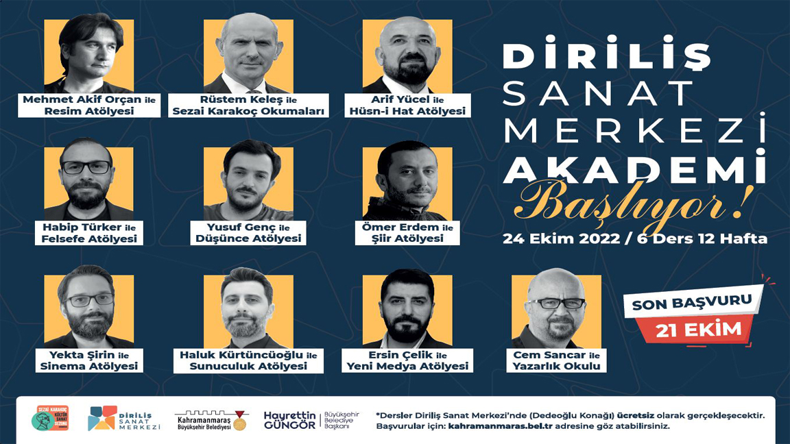 Diriliş Sanat Merkezi’nde Kayıtlar Başladı!