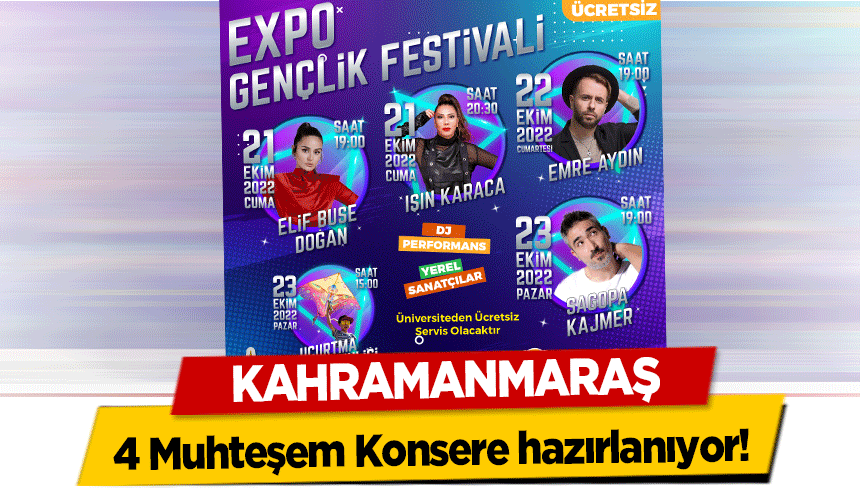 Kahramanmaraş 4 Muhteşem Konsere hazırlanıyor!