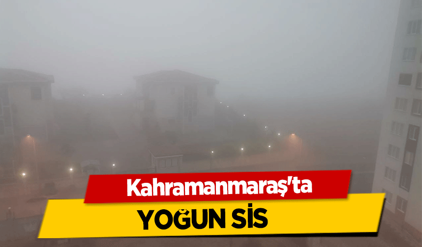 Kahramanmaraş'ta yoğun sis!