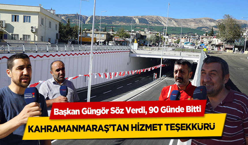 Kahramanmaraş’tan Başkan Güngör’e hizmet teşekkürü, Söz verdi yaptı