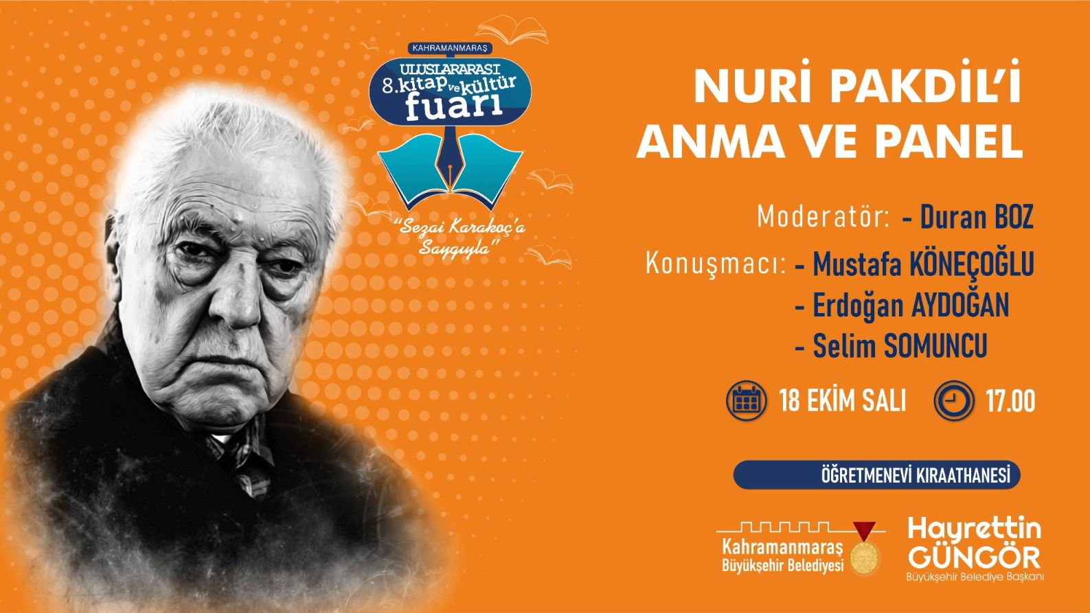 Kudüs Şairi Nuri Pakdil Yâd Edilecek