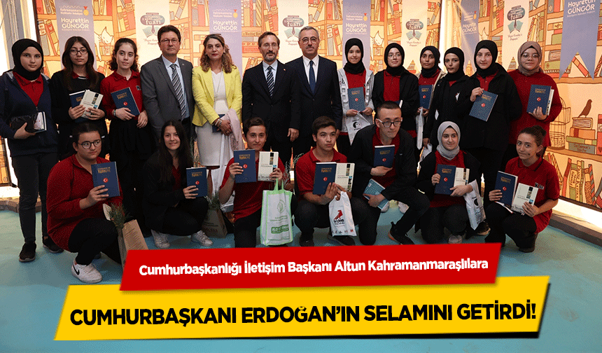 Cumhurbaşkanlığı İletişim Başkanı Altun Kahramanmaraşlılara Cumhurbaşkanı Erdoğan’ın Selamını Getirdi!