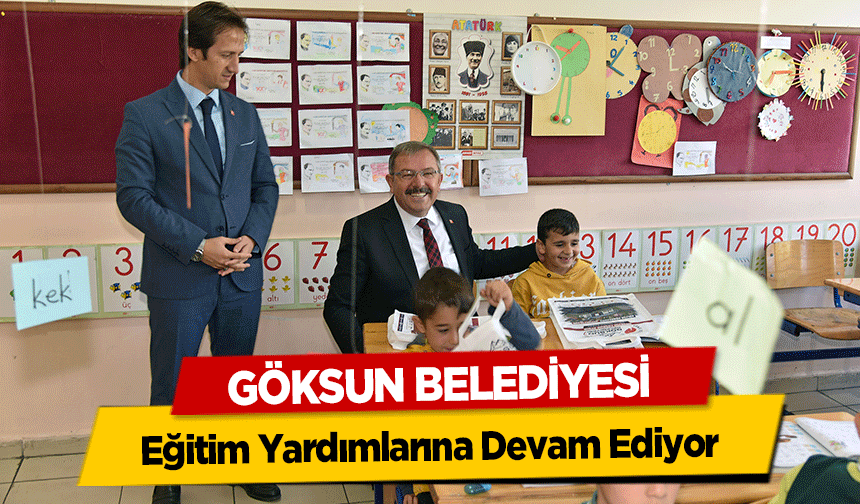 Göksun Belediyesi Eğitim Yardımlarına Devam Ediyor