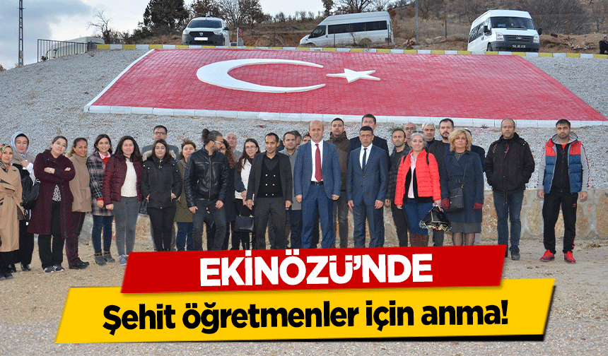 Ekinözü’nde şehit öğretmenler için anma!