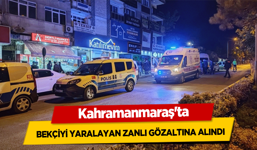 Kahramanmaraş'ta bekçiyi yaralayan zanlı gözaltına alındı