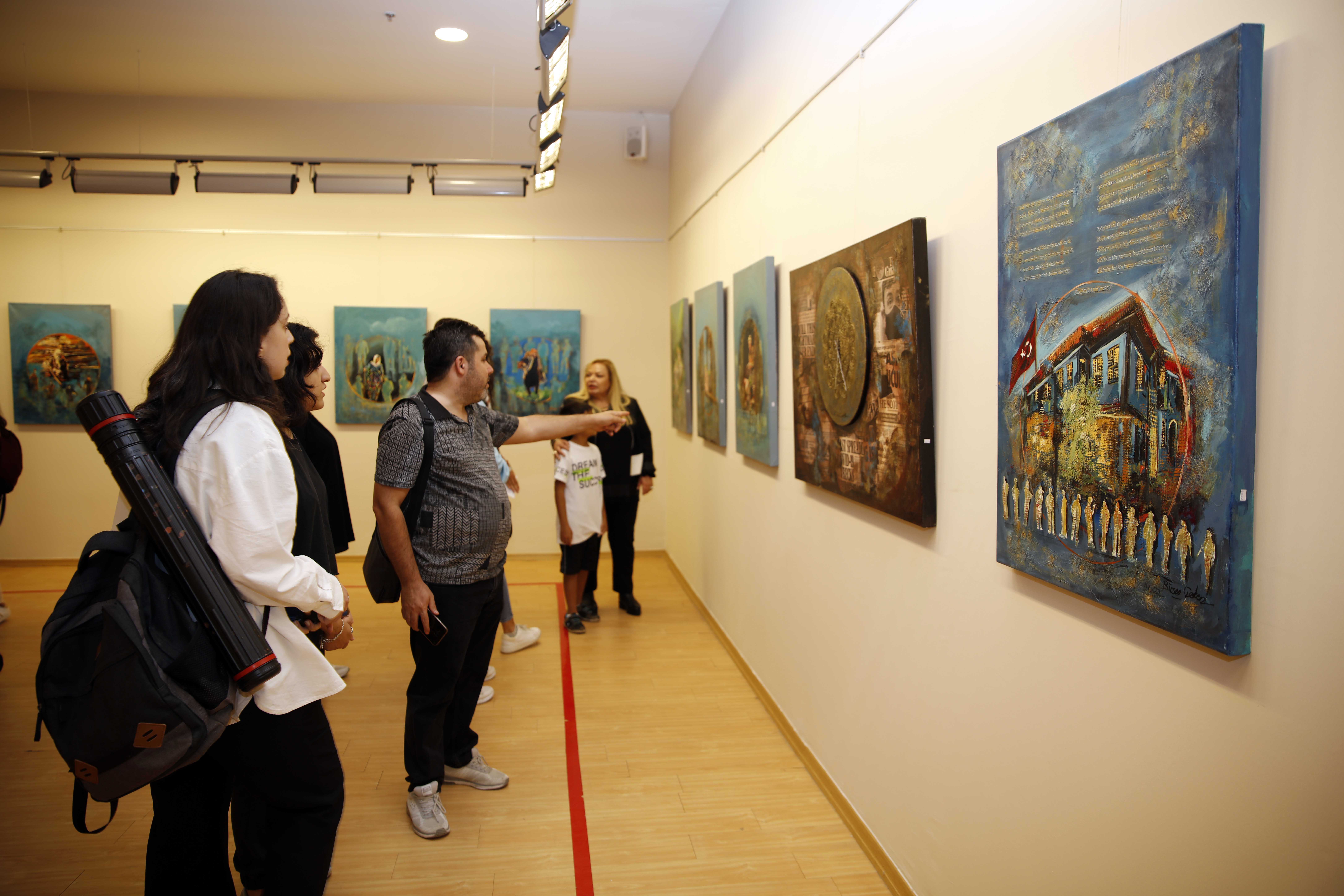 Sanko Sanat Galerisi’ndeki Resim Sergisine Yoğun İlgi