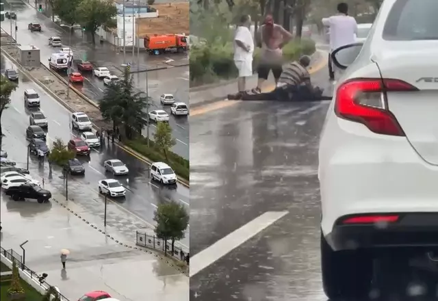Trafikte çıkan kavgada yanlışlıkla karısını öldürdü