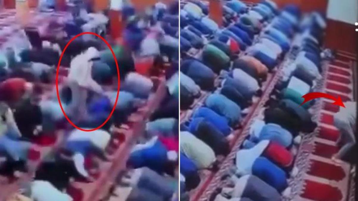 Korkunç saldırı! Cemaatin üzerinden atlayıp elindeki bıçağı imamın sırtına sapladı