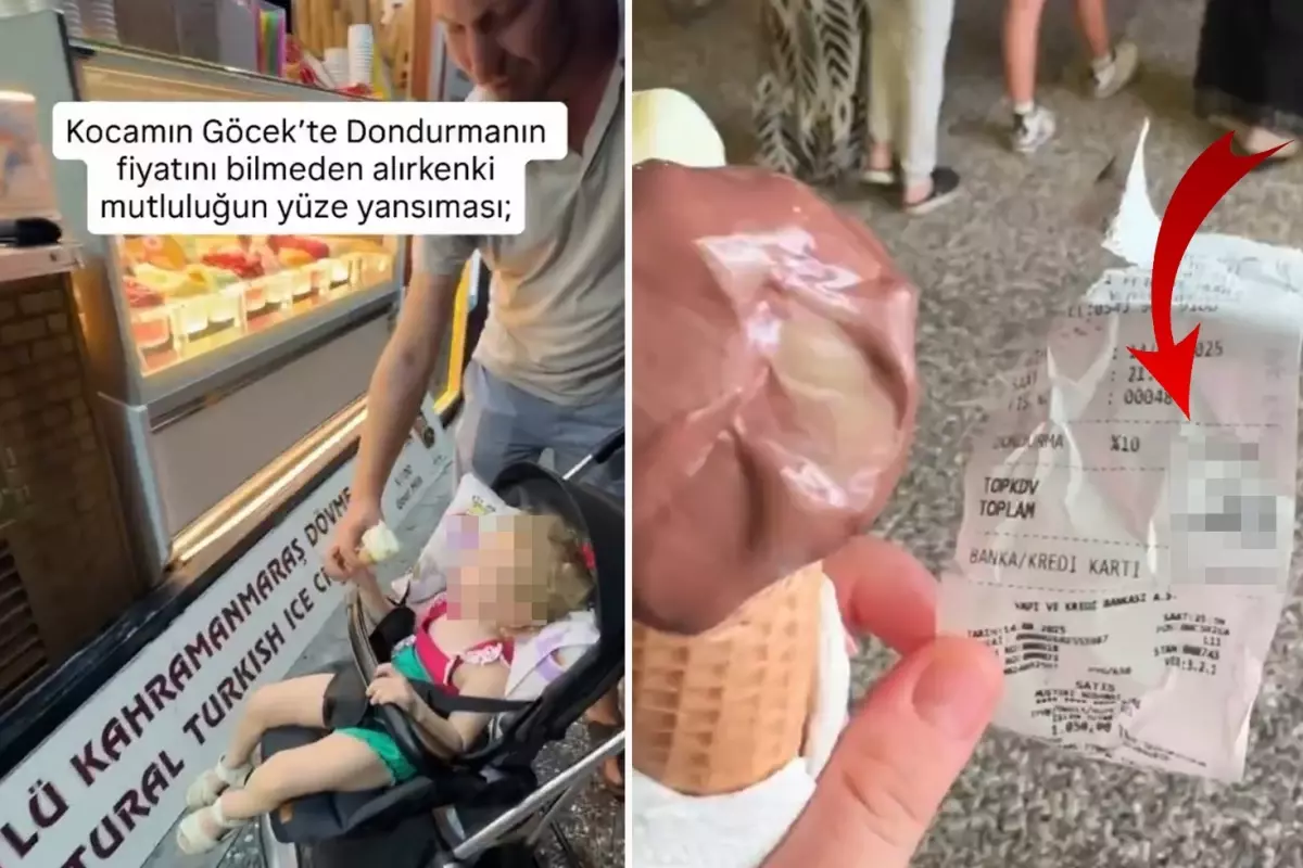 Turist elbette gelmez... Yuh artık! 2 top Maraş dondurmasına servet ödedi