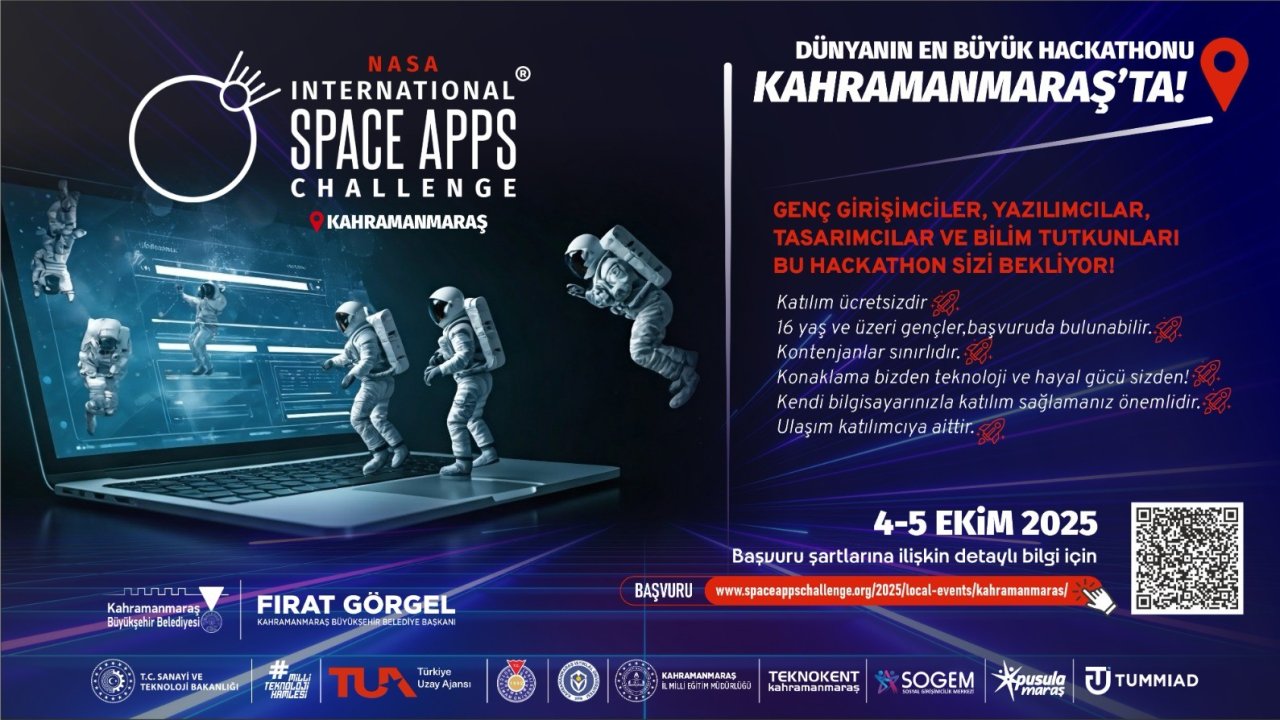 Kahramanmaraş, NASA Global İnovasyon Maratonu’na Ev Sahipliği Yapacak