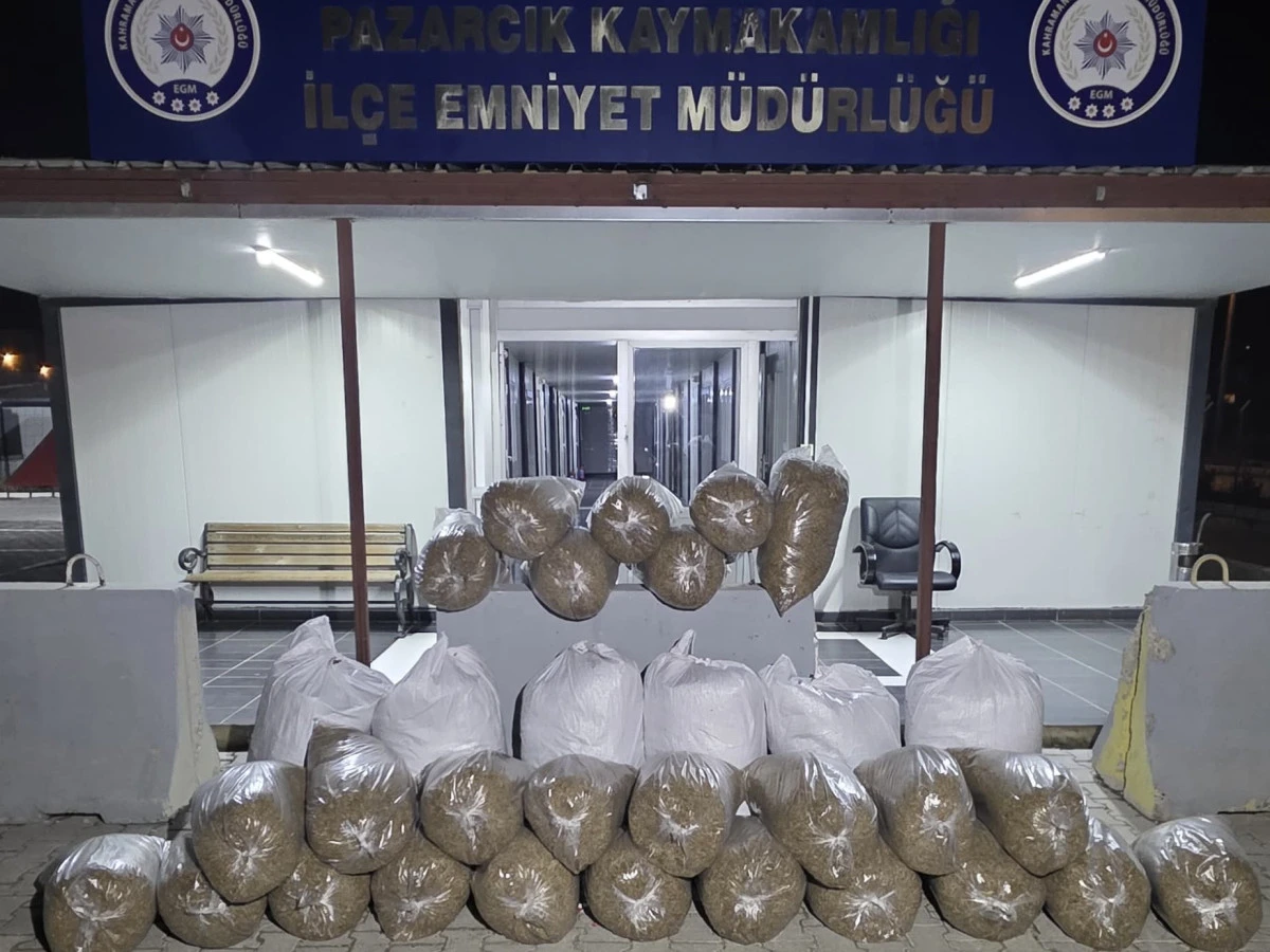 Kahramanmaraş'ta 449 Kilogram Kaçak Tütün Ele Geçirildi