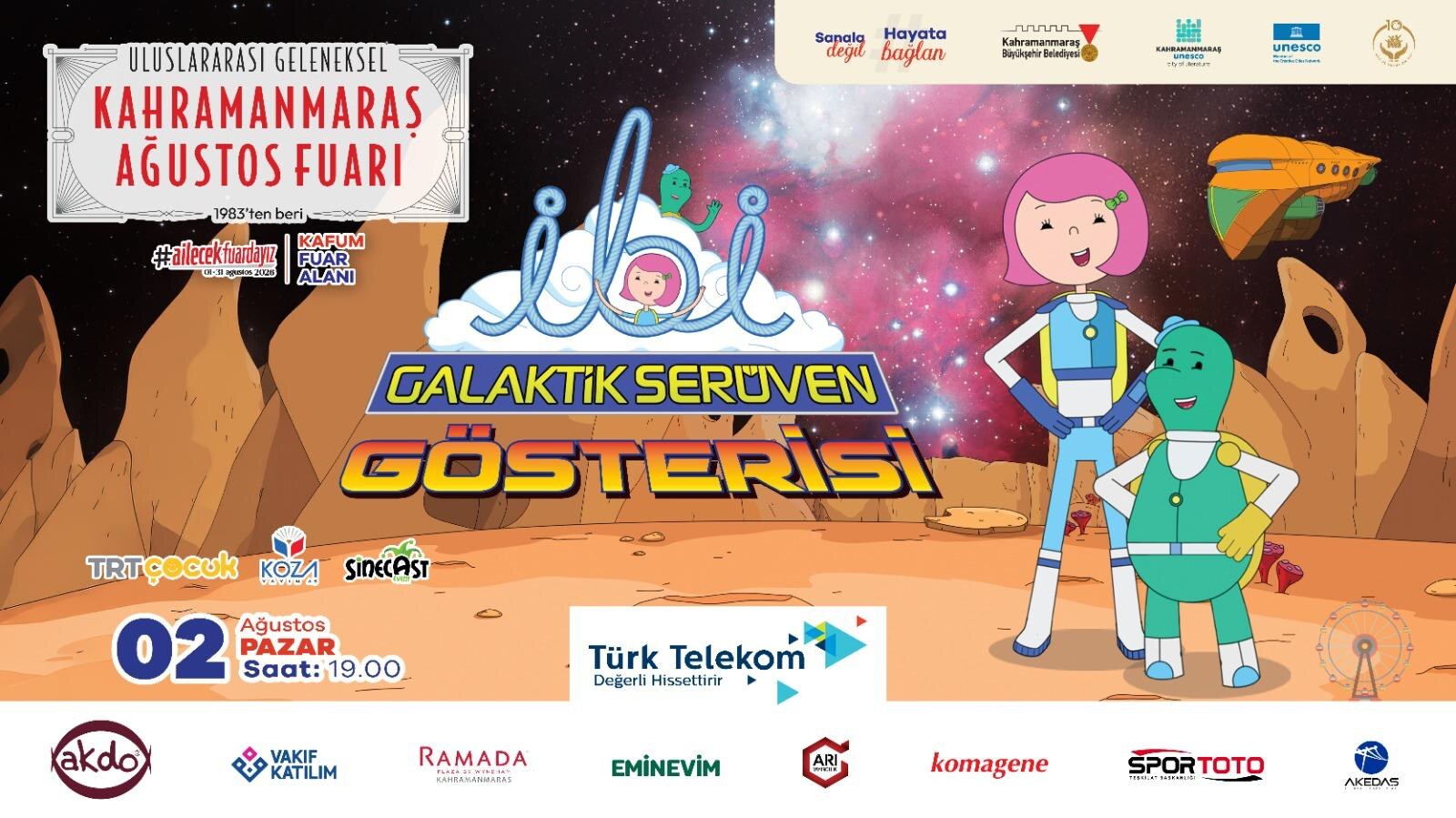 2 Ağustos Kahramanmaraş fuarında bugün hangi program var?