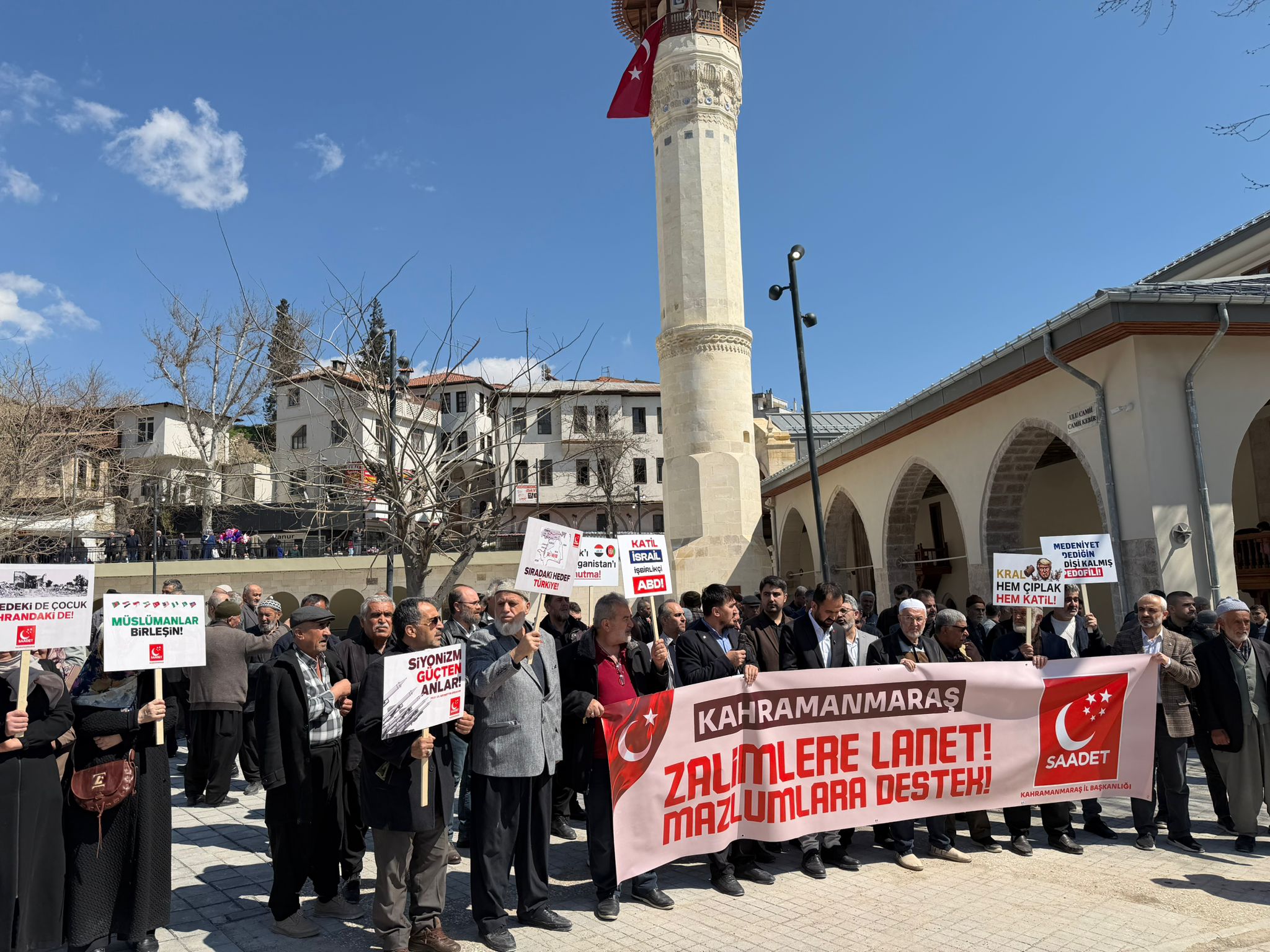 Saadet Partisi Kahramanmaraş İl Başkanlığı’ndan “Zalime Lanet, Mazluma Destek” Mesajı